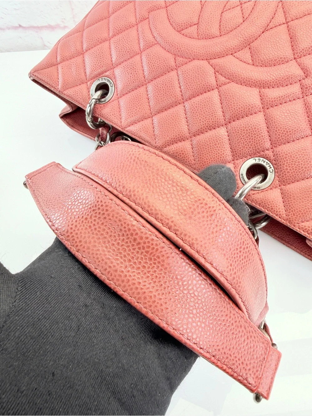 Chanel Grand Shopping Tote Quilted Caviar